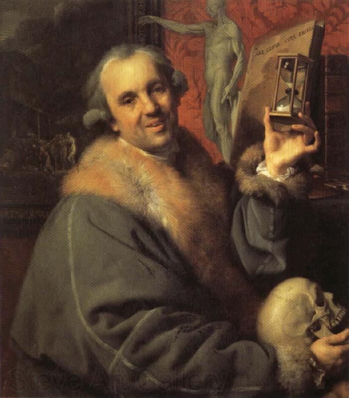 Johann Zoffany Self-Portrait with Hourglass Spain oil painting art